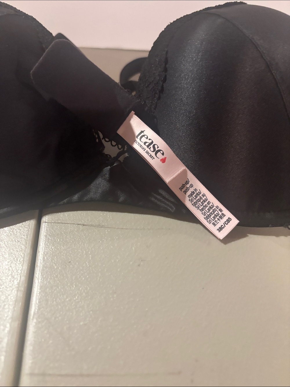 Victoria's Secret Tease Black Push-Up Bra